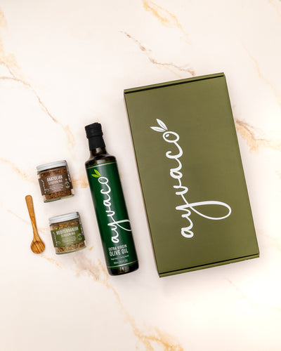 olive oil and seasoning gift set