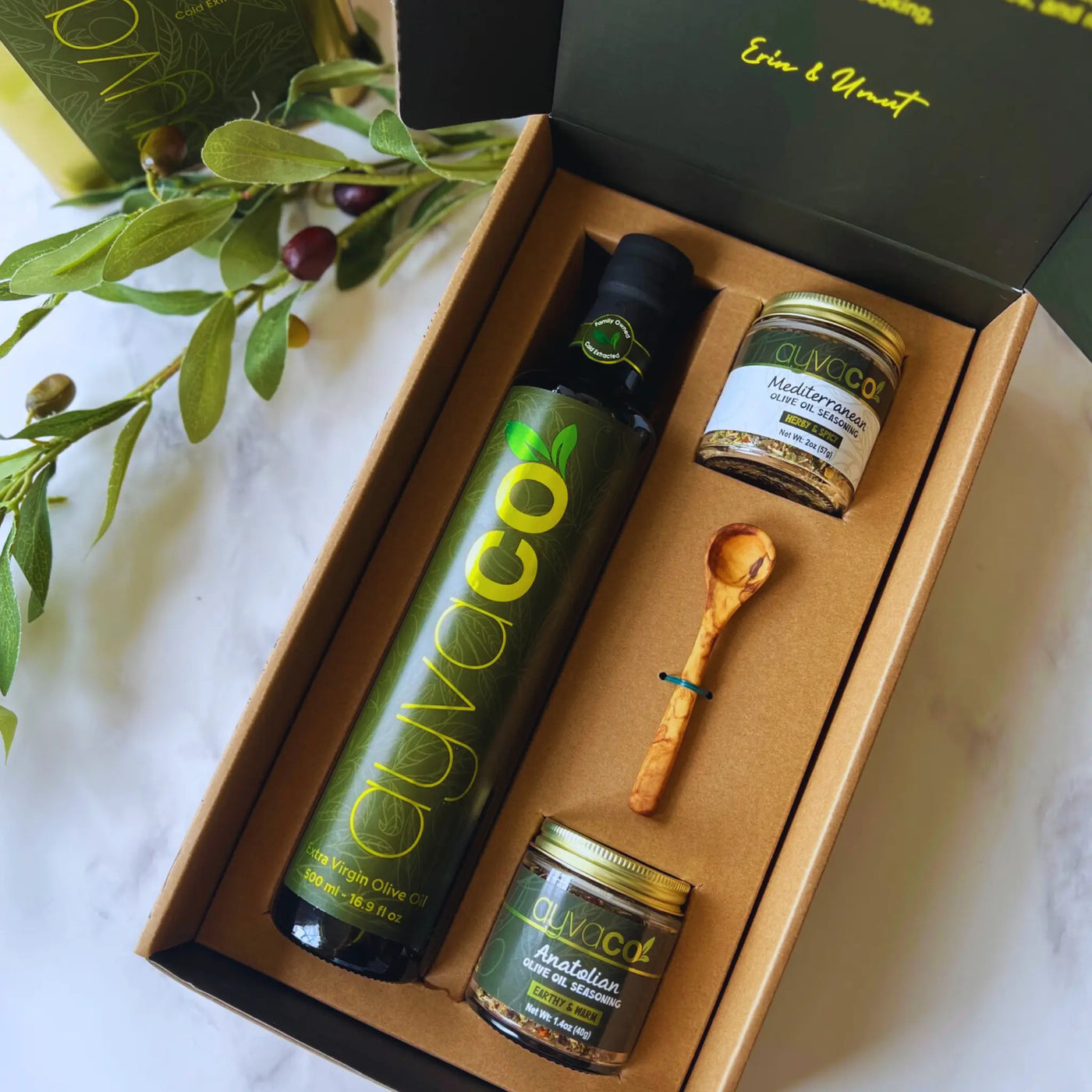 Olive oil & seasoning set for gift
