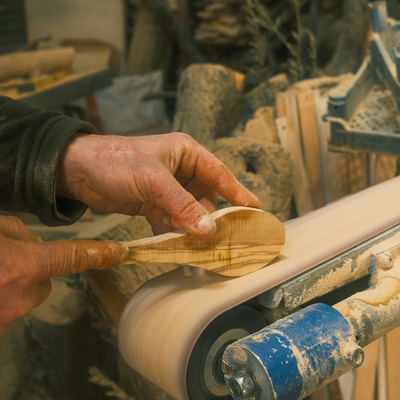 Handmade wooden cooking utensils